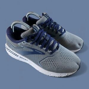 Brooks Beast 20 Mens Gray Blue Size 9 D Running Shoes Sneakers 1103271D491